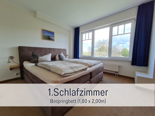 Elternschlafzimmer - Ferienhaus Klatschmohn