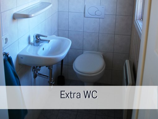 Extra WC- Ferienhaus Ahorn