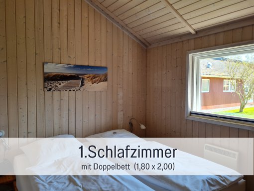 Schlafen Eltern- Ferienhaus Buche