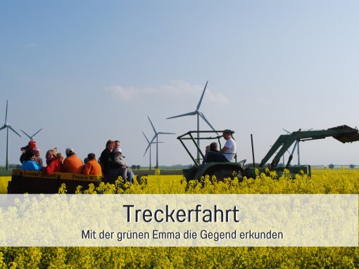 Treckerfahrt mit der grünen Emma