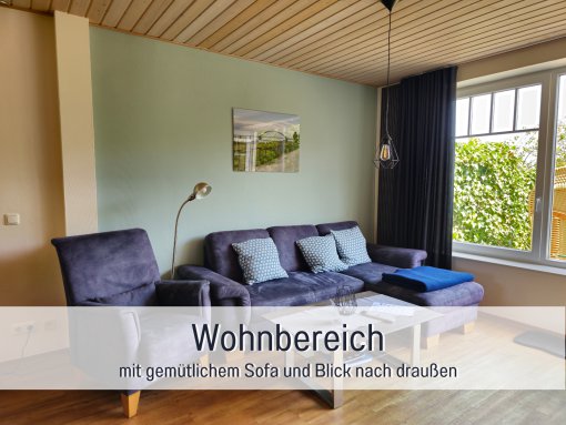 Wohnbereich - Ferienhaus Kornblume
