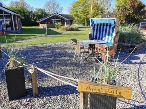 Terrasse - Ferienwohnung Abfelblüte