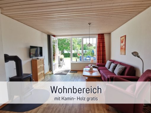 Wohnbereich - Ferienhaus-Klatschmohn