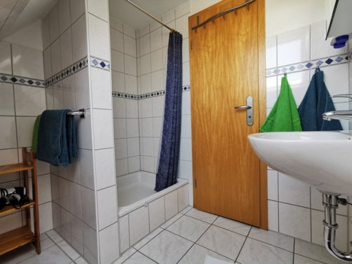 Dusche - Ferienwohnung Abfelblüte