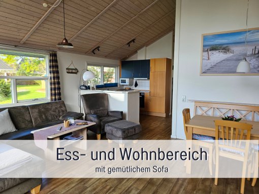 Wohnzimmer- Ferienhaus Ahorn
