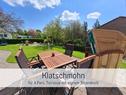 Terrasse- Ferienhaus Klatschmohn