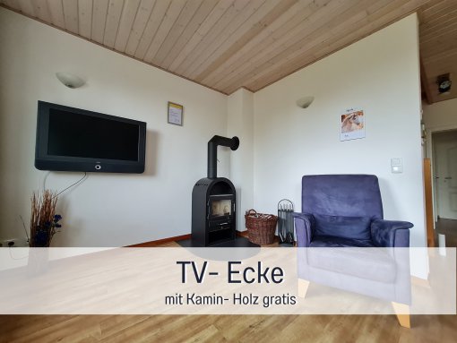 Kaminofen - Ferienhaus Kornblume
