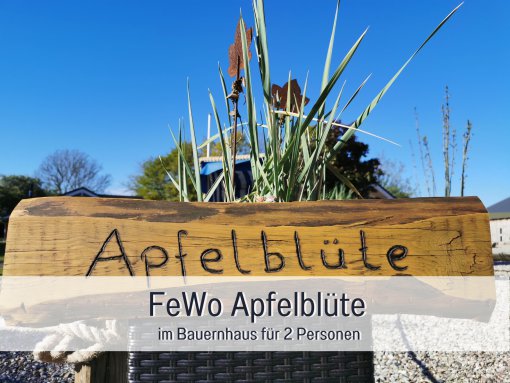 Bauernhaus mit der Ferienwohnung Apfelblüte