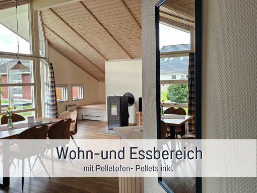 Wohn- und Eßbereich - Ferienhaus Buche
